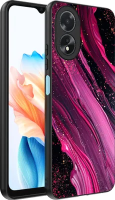 Produktbild von Smartphonica Telefon Fall geeignet für Oppo A18 mit Marmor-Druck - TPU zurück Abdeckung Fall Marmor-Design - lila rosa