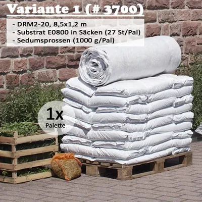 Obrázok produktu pre Kettinger Gründachpaket Dachbegrünung 10m² inkl. 1000g Sprossen, Substrat E0800 in Säcken