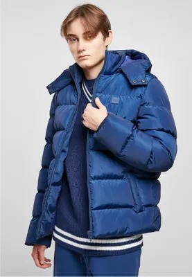 Obrázek produktu pro Bunda Urban Classics Hooded Puffer Jacket spaceblue - S