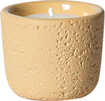 Image de 5cm Porte-bougie vide En Ciment Pour Bougies Parfumées, Bougeoir Pour La Décoration De La Maison, Centre De Table, Cadeaux Décoratifs (Jaune)