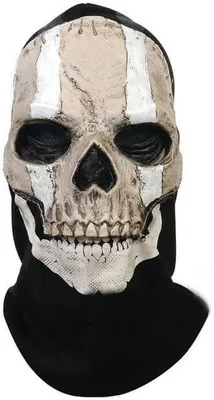 Image de Masque blanc Ghostface tête de mort pour Halloween - Latex effrayant, taille universelle