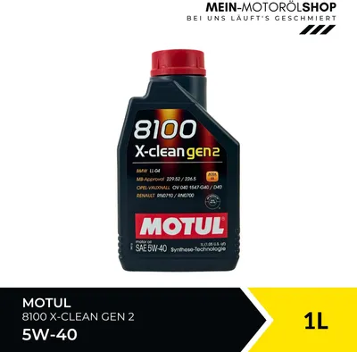 Produktbild von Motul 8100 X-clean GEN2 5W-40 1 Liter