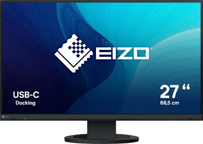 Obrázek produktu pro EIZO FlexScan EV2720S-BK, 68,6 cm (27"), 2560 x 1440 px, Quad HD, LCD, 5 ms, Černá