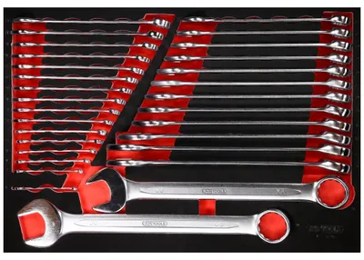 Produktbild von KS Tools Ringmaulschlüssel-Satz in Schaumstoffeinlage, 30-tlg.