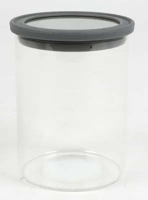 Produktbild von Vorratsglas 700ml rund mit Silikondeckel 2-fach sortiert | Luftdichte Glasdose für Lebensmittel | BPA-frei & spülmaschinengeeignet