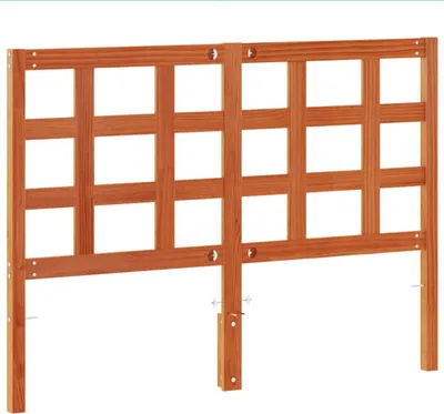 Produktbild von vidaXL Kopfteil Wachsbraun 135 cm Massivholz Kiefer