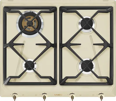 Immagine prodotto di Smeg Srv864pogh 60 Cm Fornello a Gas 4 Fuochi Argento Argento Taglia Unica