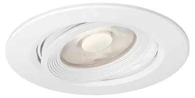 Productafbeelding van Braytron LED inbouwspot, 5W, 3 kleurtemperaturen (3000K-6500K), 450 lm, rond, wit, Ø75 mm, IP20