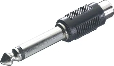 Produktbild von ViVanco™Audio-Adapter von 6,3 mm Klinke auf Cinch-Buchse - Schwarz
