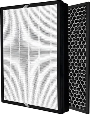 Produktbild von Filterset geeignet für Philips FY2420 & HEPA-Filter FY2422 AC2889 AC2887 AC2882 AC2878 AC3822 Aktivkohle
