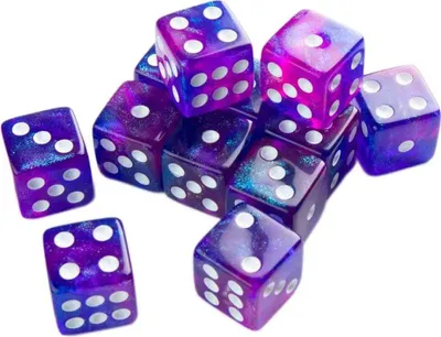 Produktbild von Gamegenic Nebula D6-würfel 16 Mm 12 Beutelchen Lila  Lila One Size