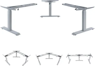 Produktbild von 3in1 Gestell HWC-D40, variables Tischgestell, elektrisch höhenverstellbar Memory 47kg  grau