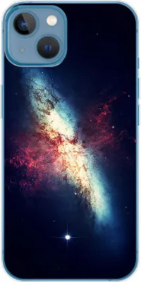 Produktbild von König Design Hülle kompatibel mit Apple iPhone 14 Plus Kunststoff Soft Handyhülle - Handy Case Galaxie