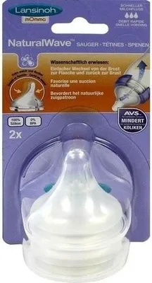 Image de Tétine Lansinoh Naturalwave L 2 pces