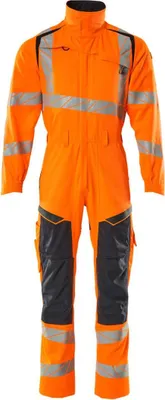Produktbild von Mascot Overall, Knietaschen, Stretch-Einsätze Kombination Gr. S, hi-vis orange/schwarzblau