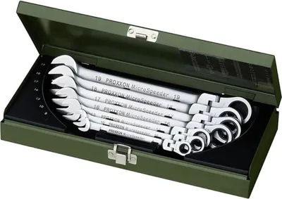 Produktbild von Proxxon  MicroSpeeder-Satz mit Gelenk, 7-tlg., 8 bis 19 mm, 23068