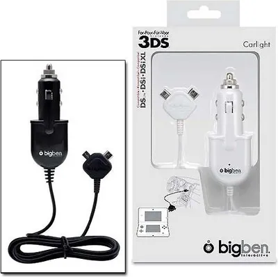 Produktbild von KFZ Power Adapter 12V Schwarz für Nintedo 3DS