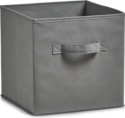 Immagine prodotto di Cestino organizer grigio 26 x 26 x 26 cm, ZELLER
