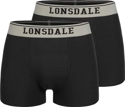 Immagine prodotto di Lonsdale oxfordshire boxer uomo confezione da 2 pezzi - cotone l