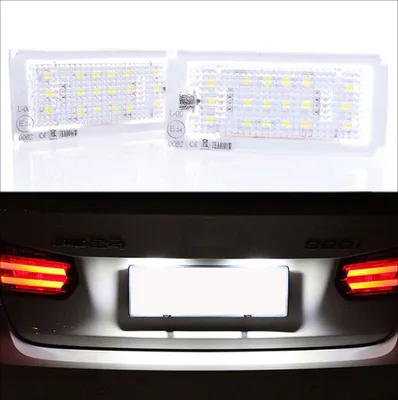 Produktbild von 2x LED PREMIUM Kennzeichenbeleuchtung für BMW 3er E46 Coupe Cabrio LCI Facelift