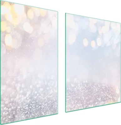 Imagen del producto de Plato de vidrio y tabla de cortar, 100x52 cm, color claro