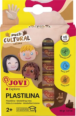 Zdjęcie produktu dla Jovi Plastilina Glina do modelowania dla dzieci Body 6 x 15 g