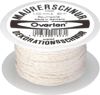 Obrázok produktu pre Overmann bavlnená šnúra 1,0 mm 30 m biela