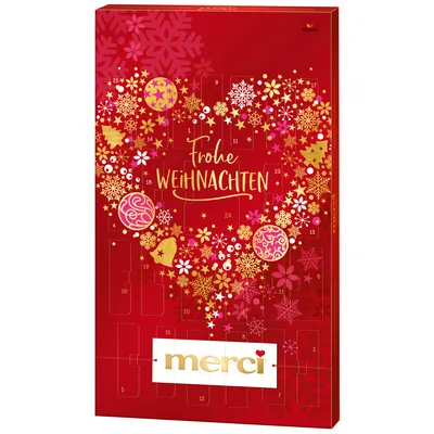 Produktbild von Merci Adventný kalendár s vynikajúcimi čokoládovými špecialitami 255g