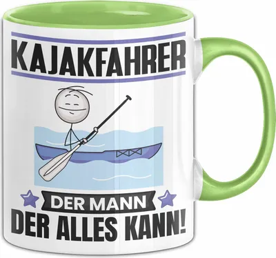 Produktbild von Kajakfahrer Tasse Geschenk für Kajakfahrer Der Mann Der Alles Kann Geschenkidee zum Geburtstag (Grün)