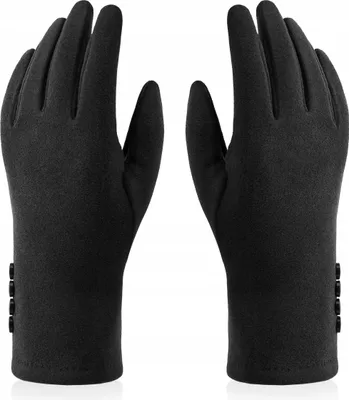Immagine prodotto di GFD-05 NERO Guanti da donna con bottoni SAMT