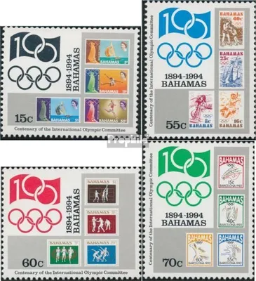 Produktbild von Briefmarken Bahamas 1994 Mi 839-842 (kompl.Ausg.) postfrisch Olympisches Komitee