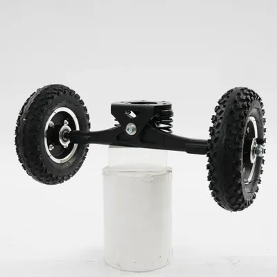 Produktbild von E-Scooter Rad & Vorderachshalterung - 20 cm Aluminiumlegierung - 100 kg Traglast - Reparaturset - Schwarz