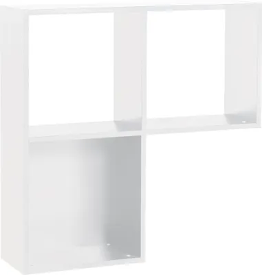Produktbild von Jugendzimmer - Hängeregal / Wandregal Marincho 92, Farbe: Weiß - Abmessungen: 107 x 107 x 32 cm (H x B x T)