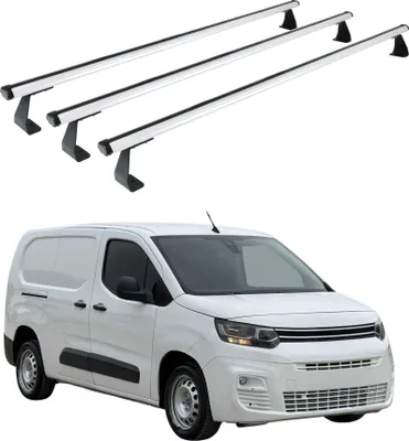 Produktbild von Dachträger Gepäckträger für Citroen Berlingo 2018-2025 Silber Aluminium 3tlg