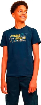 Produktbild von Jack & Jones Outdoor Logo Kurzarm-t-shirt Blau 12 Years Jungen Blau 12 Years