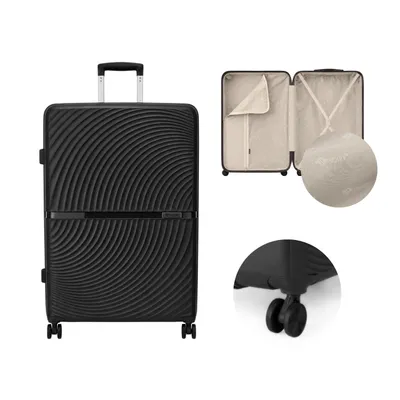 Image de Valise rigide de taille moyenne, 45 litres, pour bagages en soute, avec serrure TSA et 8 roulettes