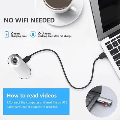 Obrázek produktu pro Vysoce kvalitní bezdrátová kamera na obojek pro domácí mazlíčky s rozlišením 1080p, malá pohybová kamera, ideální pro potřeby domácích mazlíčků, bez funkce Wi-Fi