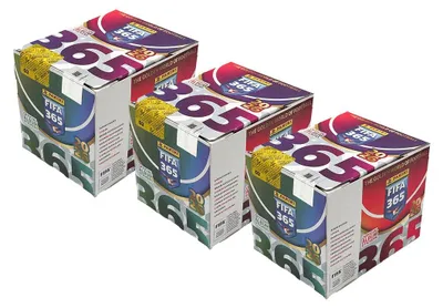 Zdjęcie produktu dla Panini FIFA 365–2026 – naklejki kolekcjonerskie – 3 ekspozytory (108 torebek)
