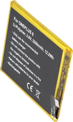 Produktbild von Akku passend für ONEPLUS 6, Li-Polymer, 3,8V, 3200mAh, 12,2Wh, built-in, ohne Werkzeug