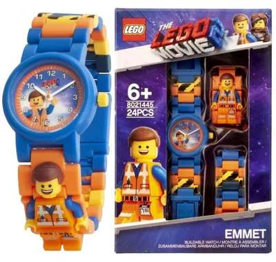 Productafbeelding van LEGO Movie 2, polsbandje met Emmet minifiguur, waterdicht, siliconen
