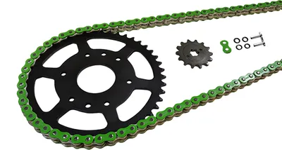 Produktbild von Kettensatz EK-Chain 520 MVXZ-2 für Kawasaki KLX650R Farbe Grün