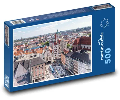 Obrázek produktu pro martinpuzzle - Puzzle 500 - Mnichov - Marienplatz, radnice