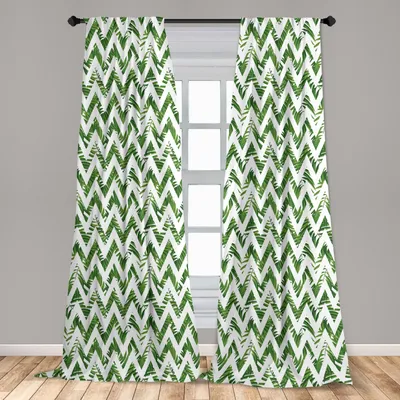 Obrázek produktu pro Abakuhaus, závěsy, vzor chevron, sada 2 kusů, 150 x 245 cm