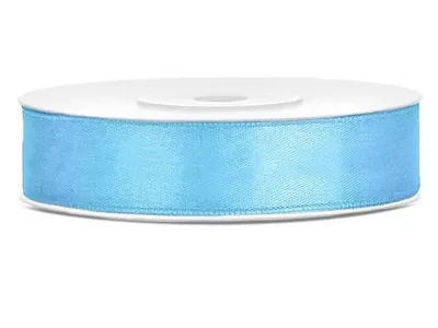 Zdjęcie produktu dla Wstążka satynowa 12 mm x 25 m Błękitna