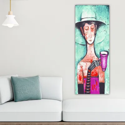 Produktbild von Wallity, DKY332607913_3080- TNS2046, Bunt, Leinwandbilder, 30 x 80 cm, 100% Leinwand