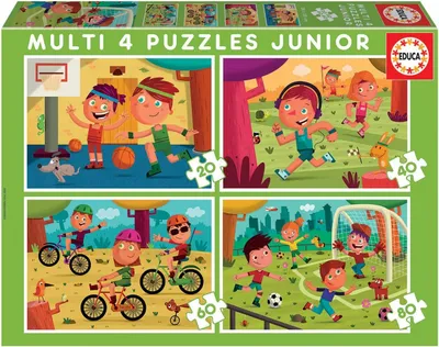 Immagine prodotto di Puzzle 4 in 1 Sport 18602
