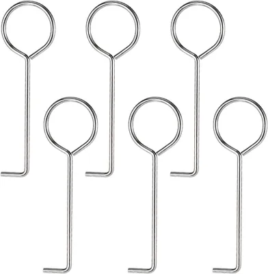 Imagen del producto de Ganchos de desagüe de acero inoxidable 304 - Limpiador de desagües para duchas - Para una limpieza diaria sencilla - Color plateado
