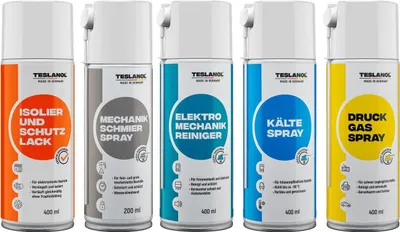 Produktbild von TESLANOL Feinmechanik-Spray-Set, 5-teilig