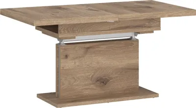 Produktbild von Couchtisch >CORTADO< ausziehbar bis 150cm, höhenverstellbar bis 74cm, in Viking Eiche Nachbildung - 110/150x58/74x70cm (BxHxT)