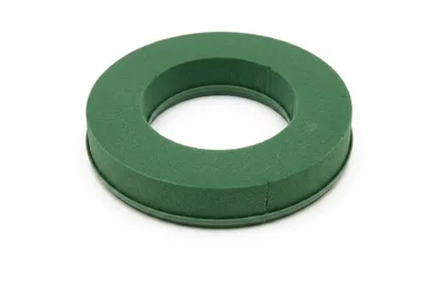 Produktbild von Steckschaum-Kranz 20 cm, mit Plastikunterlage, Steckmasse, Ring, Steckmoos